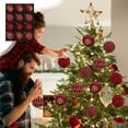 thumbnail image 4 of Velvet Decorative Ball Burgundy Velvet Christmas Tree Ornaments 8cm 1Pcs Flocked Ball Decorations for Holiday Tree Rkxzt, 4 of 9