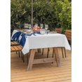thumbnail image 2 of Outdoor Tablecloth with Umbrella Hole and Zipper, Blue Christmas Tree Rectangle Table Cloth 60x84 Inch Waterproof Tablecloth, Xmas Reindeer Modern Abstract Art Picnic Table Cover for Patio Camping, 2 of 7