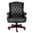 thumbnail image 4 of Bowery Hill Traditional Vinyl High Back Tufted Executive Office Chair in Black, 4 of 5