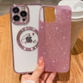 thumbnail image 3 of Compatible with iPhone 11 Pro Max Magnetic Glitter Case-6.5 Inch, Luxury Love Heart Pattern Plating Bling Clear Case, Compatible with MagSafe for Women Girls Shockproof Back Cover-Pink, 3 of 11