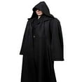thumbnail image 2 of VEKDONE 2025 Women Hooded Trench Coat Open Front Cloak Cardigan Jacket Coat Batwing Poncho Cardigan Cape Coats, 2 of 5
