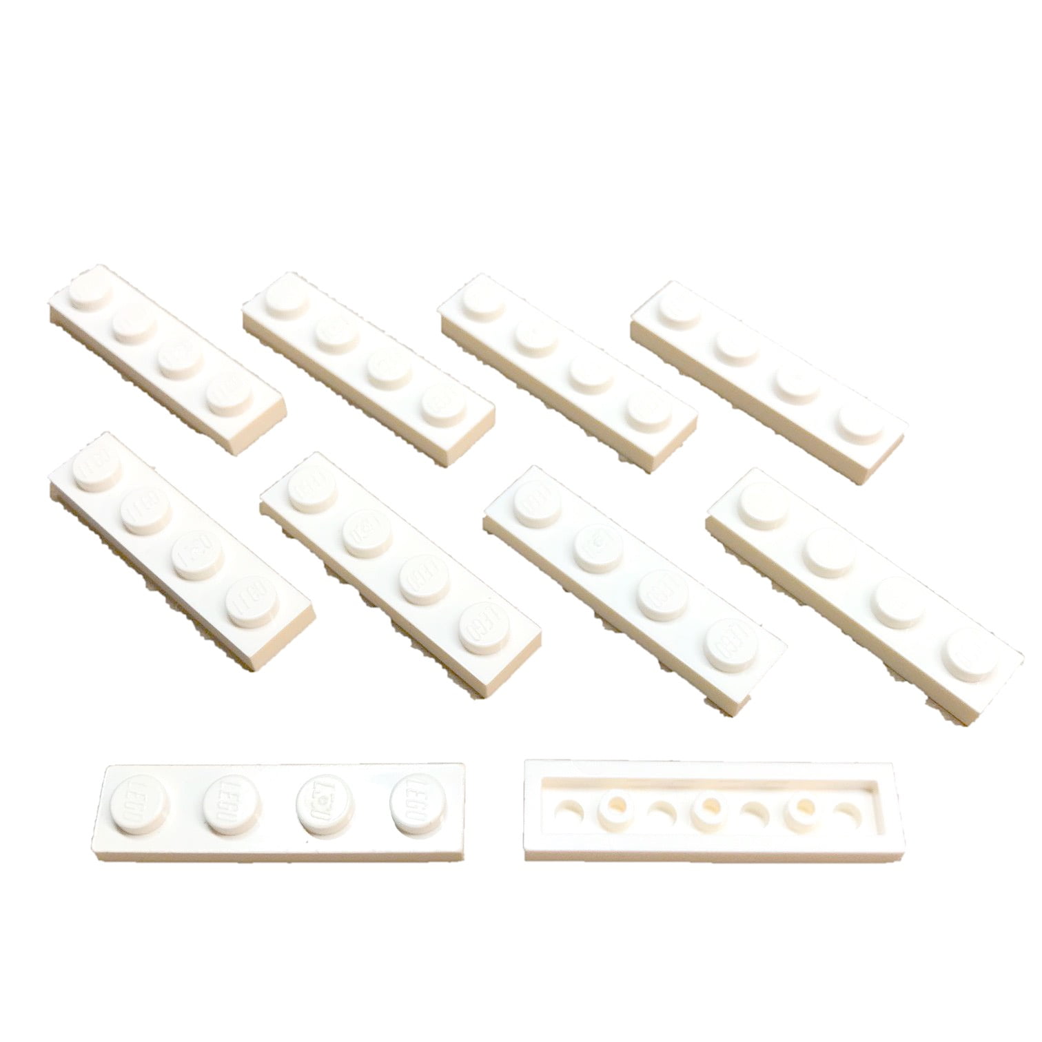 10 LEGO Parts~ 1x4 Plate 3710 WHITE 3710