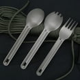 thumbnail image 4 of Fourchette en Titane Ultralégère Cuillère de Camping Cuillère de Table Extérieure, 4 of 8