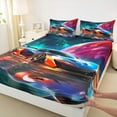 thumbnail image 3 of Castle Fairy Racing Car Twin Sheet Sets for Female Men,Speed Race Car Bedding, 3 of 7