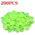 thumbnail image 1 of DPTALR 200Pcs Glow In Dark Pebbles Stone Home Garden Walkway Aquarium Fish Tank, 1 of 8