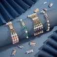 thumbnail image 3 of 32 Sets Multi-Strand Clasps 4 Styles Box Clasps 4 Colors Layering Clasp Stainless Steel Chain Slide Clasp Lock Necklace Connector for DIY Jewelry Making Extenders Slide Lock Clasp, 3 of 9