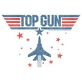 thumbnail image 2 of Men's Top Gun Fighter Jet and Stars Logo  Graphic T-Shirt, 2 of 5