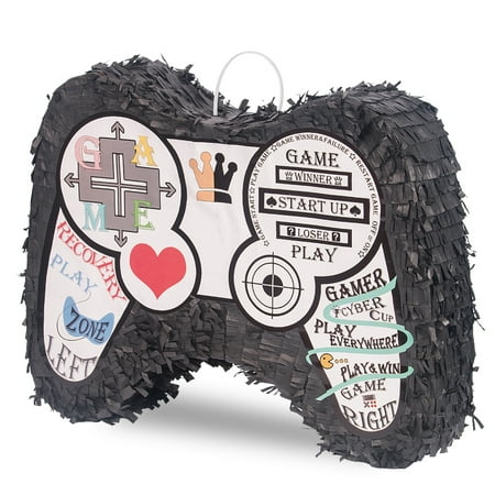 Video Game Controller Minecraft Pinata(16x13x3.5in), with Hanging String Pinatas for Kids Birthday Supplies Cinco De Mayo,Fiesta Party Decorations