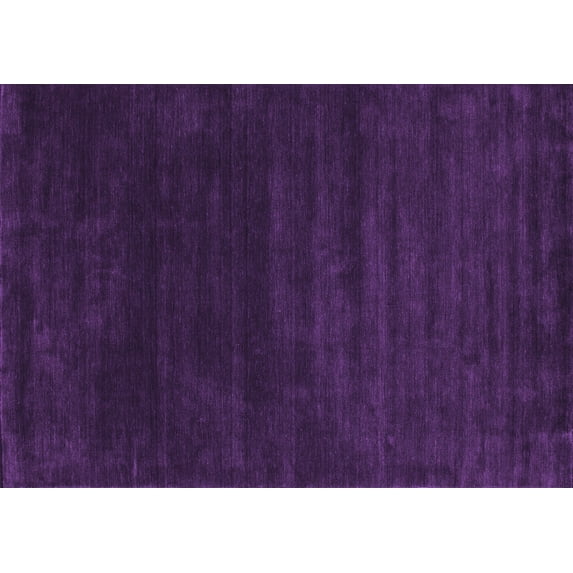 Ahgly Company Indoor Rectangle Abstract Purple Contemporary Area Rugs, 5' x 8'