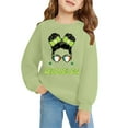 thumbnail image 2 of Mercatoo St 𝐏atricks Day Shenanigans Shirt for Girls Funny Crewneck Sweatshirts Youth Kids Long Sleeve Oversized Pullover Tops, 2 of 6