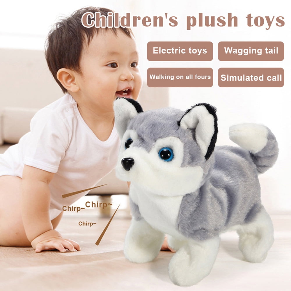 Electronic Pets Sound Control Robot Dogs Bark Stand Walk Cute Interactive  Toys Dog Electronic Husky Pekingese Toys For Kids - Realistic Reborn Dolls  for Sale