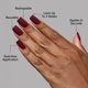 thumbnail image 3 of Press On Nails Glamnetic Cherry Mocha, acabado brillante, rojo oscuro, 3 of 6