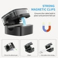 thumbnail image 2 of 6 Pack Magnetic Cable Clips, Cord Holder for Nightstand, Under Desk Cable Management Smooth Adjustable Computer Accessories, Adhesive Wire Organizer for Desktop Home Office Kitchen Desk Phone Car, 2 of 6