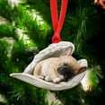 thumbnail image 6 of geerera Dog Sleep in Angel Wings Ornament, Flat 2D Printed Acrylic Hanging, Gifts for Dog Lover, Christmas Decoration(French Bulldog), 6 of 6