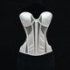 thumbnail image 1 of Corsé estereoscópico de corte en espiga de pescado con tirantes de hilo moldeado, camiseta sin mangas de poliéster para mujer, 1 of 8