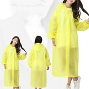 Women's Outdoor Travel Fashion Adult Raincoat Thick Transparent EVC Raincoat