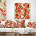 thumbnail image 4 of Designart 12" x 20" Red Polyester Throw Pillow, 4 of 5