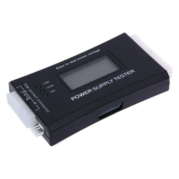 Testeur d'alimentation pour PSU ATX SATA HDD, 20/24 broches, outil de  Diagnostic pour ordinateur PC