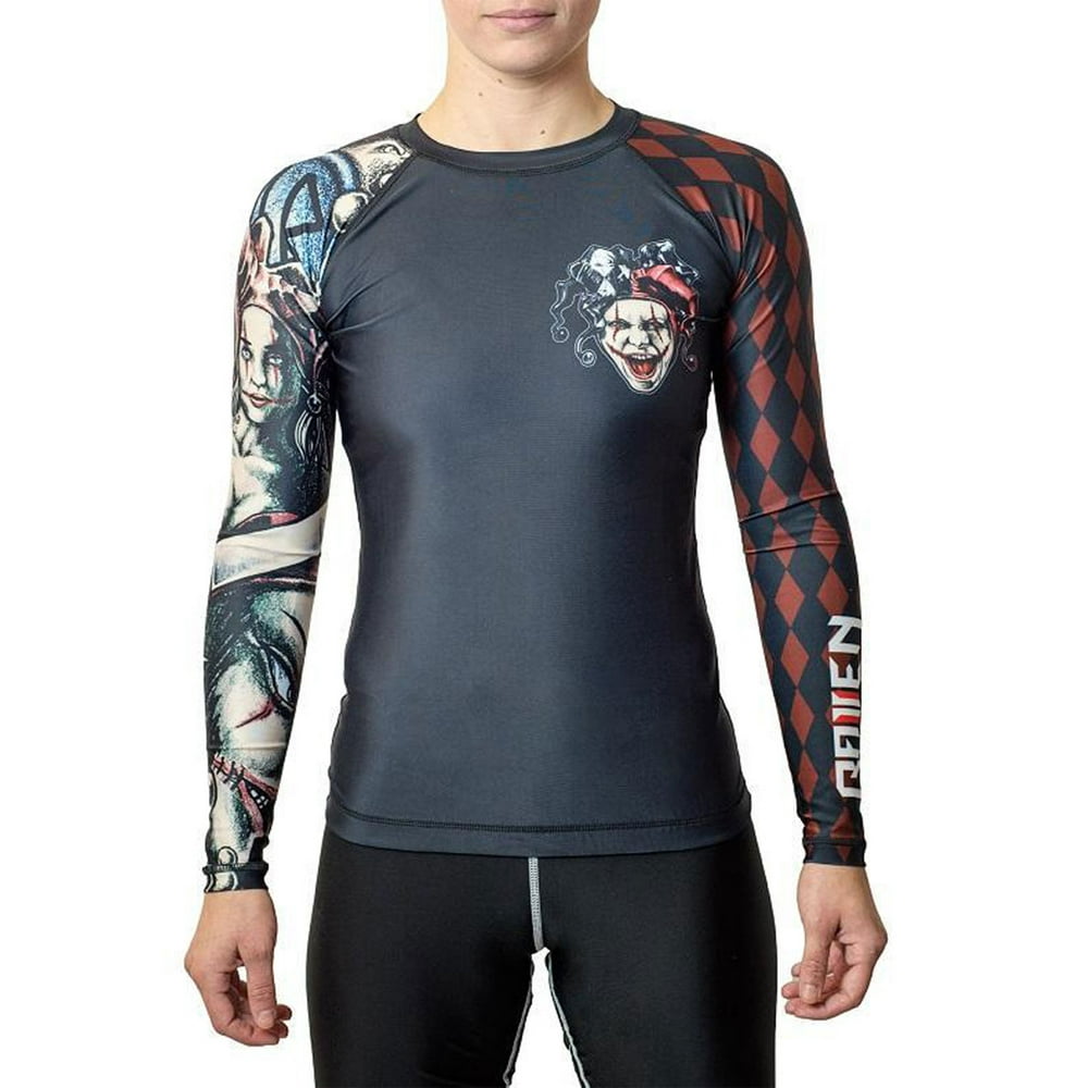 Raven Fightwear Raven Fightwear Women's Harlequin Anarchy Rash Guard