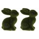 thumbnail image 1 of 2PCS Flocking Simulated Animal Small Sitting Rabbit Furniture Decor Prop for Home Decor, 1 of 3