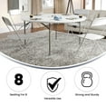 thumbnail image 2 of Table ronde pliante de 60 po en plastique blanc granite, 2 of 9