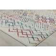 thumbnail image 7 of Mason Brooks Ryder KN20A Prismatic Delight Moroccan Tribal White Area Rug, 2'6" x 4', 7 of 7