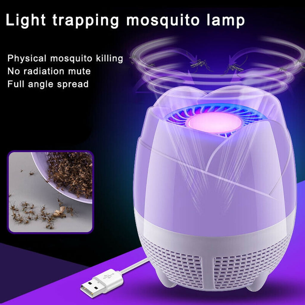 USB Electronic Bug Insect Mosquito Killer Indoor Mosquito Trap Inhaled Lamp US 