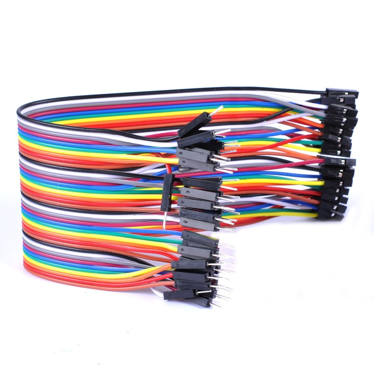 Провода для ардуино. 40pcs dupont wire 20cm mf. соединительный кабель 1x20 пин мама-папа - 30см. шлейф 20 пин мама папа. соединительные провода ардуино папа папа.