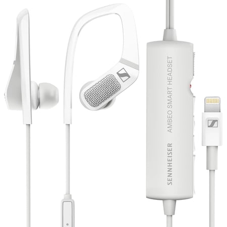 UPC: 0615104273542 | Sennheiser AMBEO Smart Headset iOS Active Noise Cancellation  Transparent Hearing and 3D Sound Recording