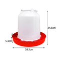 thumbnail image 3 of Automatic Poultry Drinker Waterer Water Container Dispenser Drinking Chick Drinker for Backyard Accessories 15L, 3 of 9
