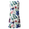 thumbnail image 5 of SMihono Robes Bohèmes d'Été Femmes Grande Taille Mode Femmes Décontracté Aguichant Col en V Uni Été Dentelle Sans Manches Robe Mini, 5 of 5