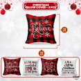 thumbnail image 2 of , Red and White Christmas Pillow Covers 18x18 Inch - Pack of 4 | Christmas Throw Pillow Covers, Christmas Plaid Pillow Covers | Farmhouse Christmas Pillow Covers for Plaid Christmas Decoration, 2 of 6