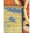 thumbnail image 3 of Unique Loom Outdoor Coastal Collection Area Rug - Citrus (2' x 8' Runner Multi/Blue), 3 of 11