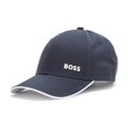 thumbnail image 1 of Gorra BOSS con Logo Destacado de Sarga de Algodón Azul Marino, 1 of 3