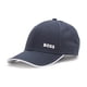 thumbnail image 1 of Gorra BOSS con Logo Destacado de Sarga de Algodón Azul Marino, 1 of 3