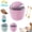 Pink, variant on Small Home Mini Ice Cream Maker, Just 15 Minutes, DIY Mini Ice Cream Maker, One-Touch Dessert Maker, Single Serving Frozen Yogurt, Compact Electric Makers for Kitchen, Family Treats