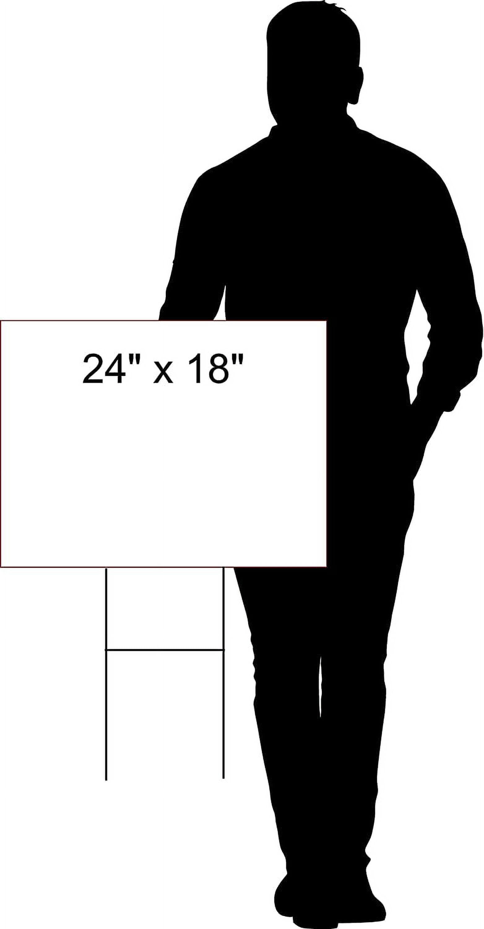 CHICKS FOR SALE RED BLACK 18 in x 24 in Yard Sign Road Sign with Stand, Double Sided