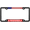 Black - Style 1, variant on [Officially Licensed USMC Product] - Marines. The Few. The Proud. - Domed Custom-Made Personalized Narrow (Thin) Top 4 Hole Metal Car License Plate Frame with Free caps - Black (Qty: 1 Frame)