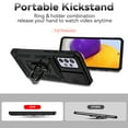 thumbnail image 3 of for Samsung Galaxy A53 5G Case, Soft TPU & Hard PC Anti-scratch Sliding Cover Full Protection Ring Stand Rotating Kickstand Holder Magnetic Shockproof Phone Case Cover for Galaxy A53 5G,Black, 3 of 8