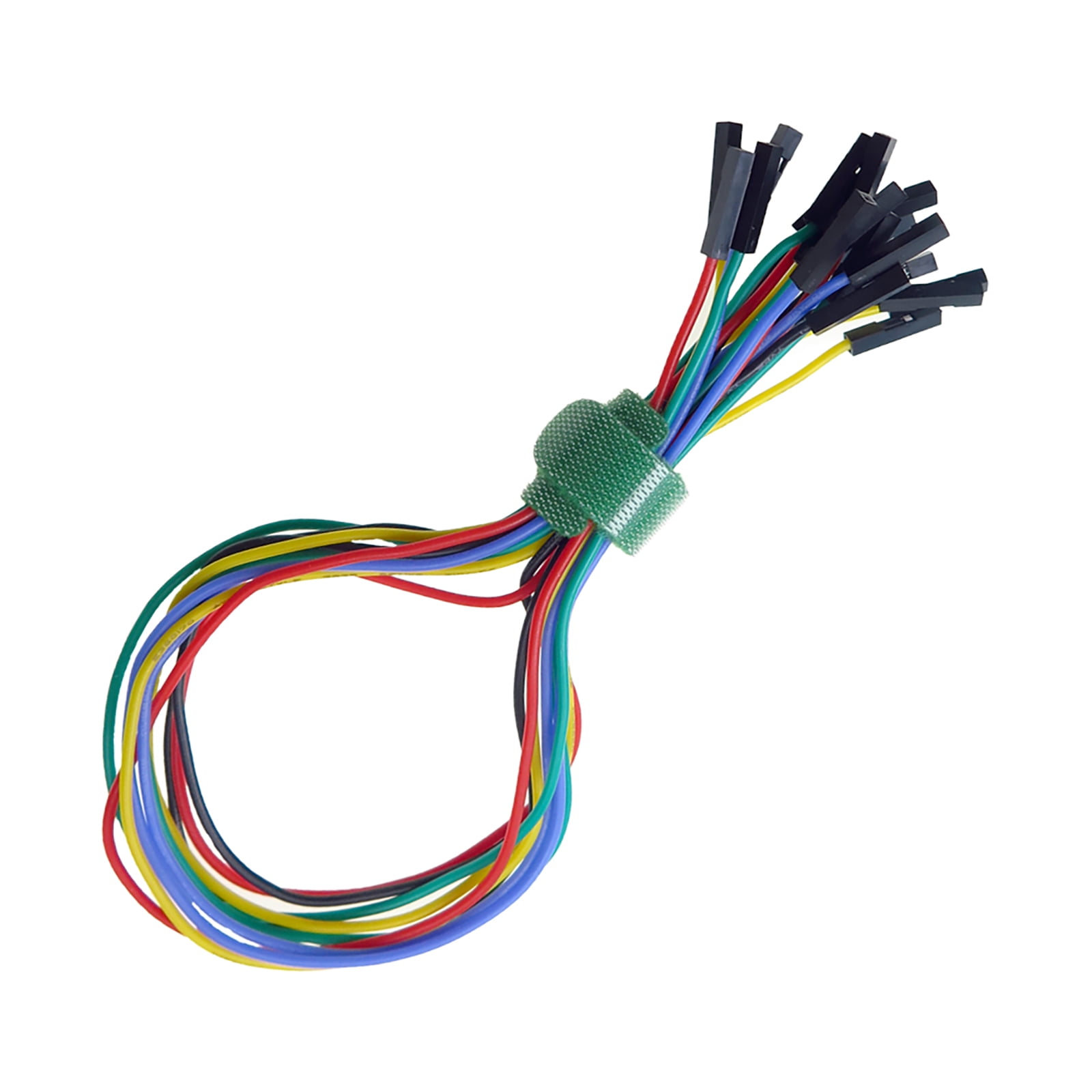 ELECTCHN SMD IC Test Hook Clips 12PCS with Silicone Jumper Wires Test Leads Kit for Electrical Testing 6 Colors