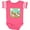 Football Pink and White, variant on Inktastic I'm One Farm Animals Wearing Birthday Party Hats Boys or Girls Baby Bodysuit