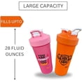 thumbnail image 5 of Magiko Motivational Protein Shaker Sports and Outdoor 2 Pack 28oz Nutrition Water Bottle, 5 of 6