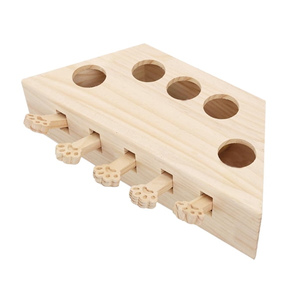 Juguete interactivo para gatos Whack a , regalo único y enriquecedor para mascotas, atractivo, mantiene a mascota entretenida, de madera para
