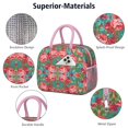 thumbnail image 4 of Lunch Bag Lunch Box for Women Reusable Insulated Lunch Cooler Bags,Large Capacity for Work Travel Picnic,Water-Resistant Pioneer Colorful Floral Lunch Tote Bag Gifts for Woman Mom Pink, 4 of 6