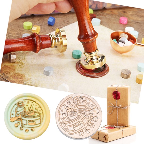 Cabeza de sello de 25 mm Cabeza de cobre de esmalte de forma redonda clásica para tarjeta de boda (SG53)