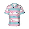 thumbnail image 1 of Balery Flamingo1 Camisas hawaianas de manga corta para hombre, camisas playeras de corte holgado, camisas de vacaciones con botones,3X-Large, 1 of 7