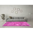 thumbnail image 3 of Ahgly Company Indoor Rectangle Patchwork Pink Transitional Area Rugs, 2' x 5', 3 of 4