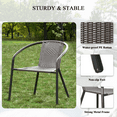 thumbnail image 2 of Gaildon Pack Medium Brown Rattan Indoor-Outdoor Restaurant Stack Chair | Versatile and Stylish Seating, 2 of 6