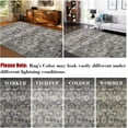 thumbnail image 6 of Garvee 2'x6' Runner Rug Vintage Rug Geometric Floral Print Rug Non Slip Indoor Bedroom Rug for Kitchen Hallway, Gray Brown, 6 of 7