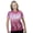 Cranberry/White, variant on Monterey Club Women's Ombre Print Polo Shirt #2537